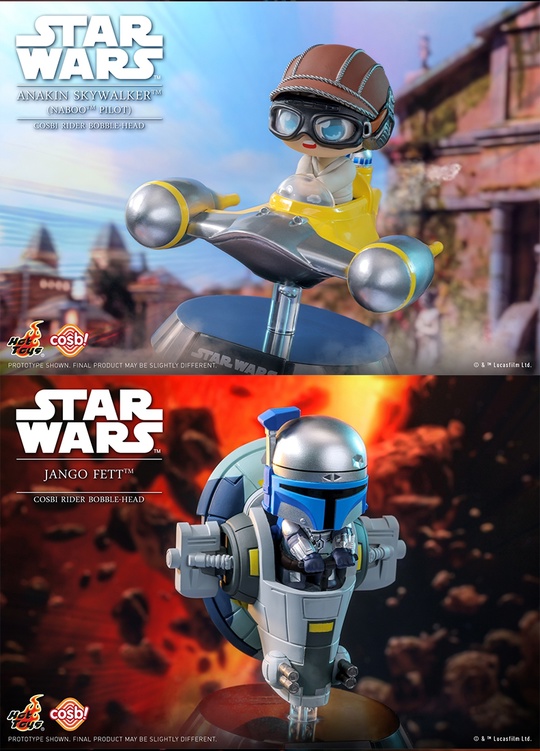 Anakin Skywalker, Jango Fett, Luke Skywalker, Mandalorian, Darth Vader, Han Solo от Hot Toys