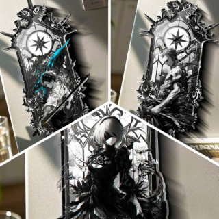 Zoro Roronoa, 2B, Yuuta Okkotsu от Amiao Painting Society Studio