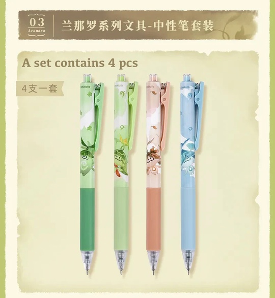 Gel Pen Set Genshin от miHoYo