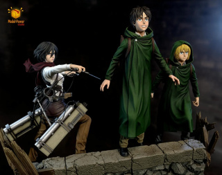 Mikasa Ackerman, Armin Arlert, Eren Jaeger от Model Power Studio